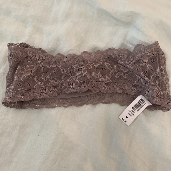 Aritzia/Talula grey lace bandeau - Picture 2 of 3